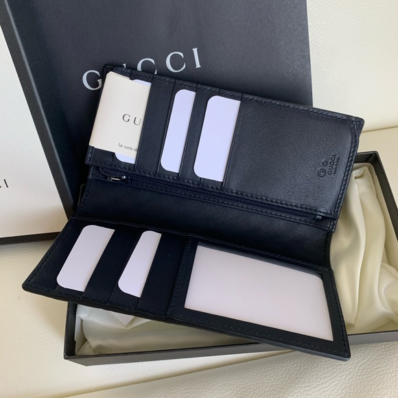 NWT Gucci Wallet Blue Micro GG Men Leather - Picture 7 of 7